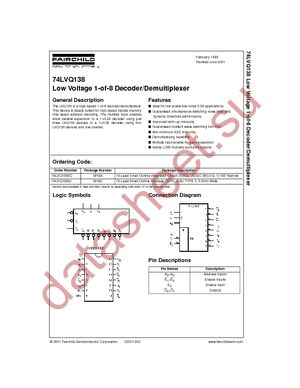 74LVQ138SJX datasheet  